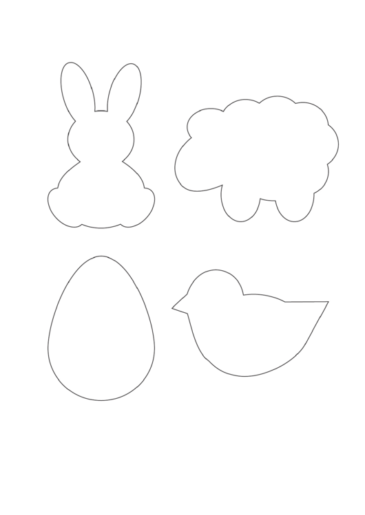 Easter Animal Pencil Topper Templates Printable pdf