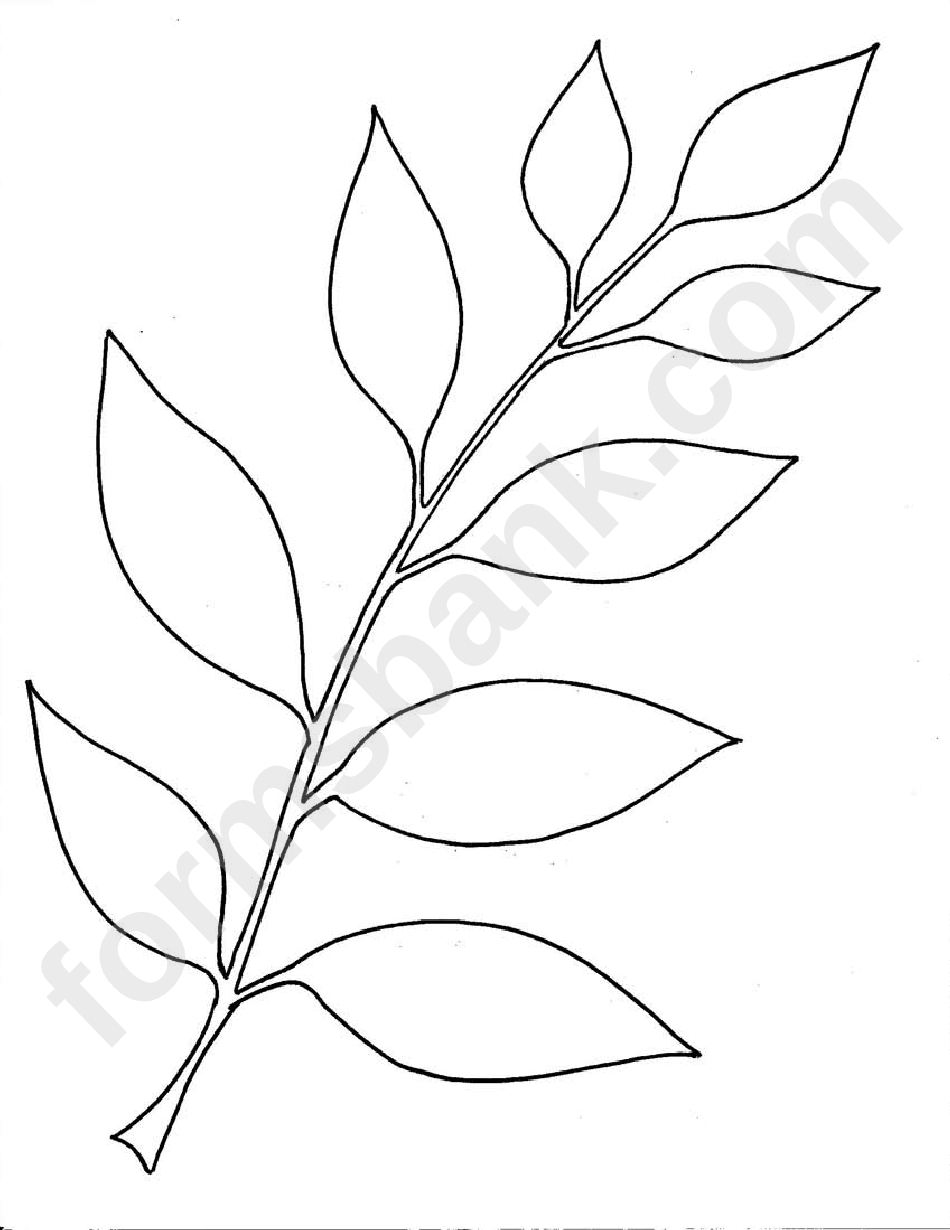 Simple Leaf Template Printable Pdf Download