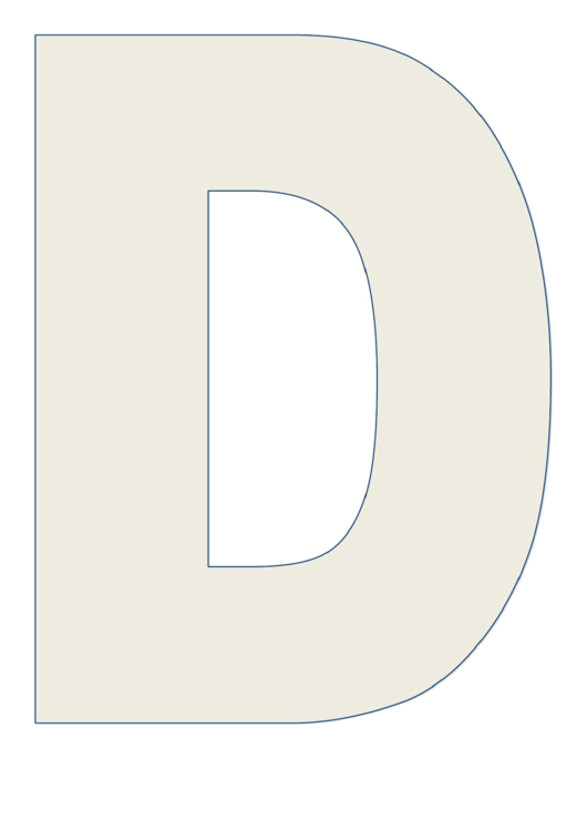 Letter D Chart Printable pdf