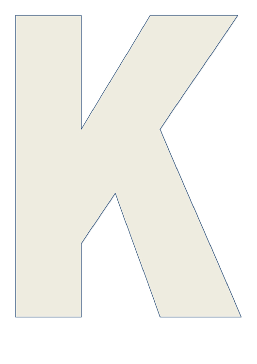 Letter K Chart Printable pdf