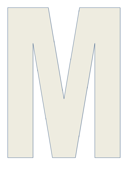 Letter M Chart Printable pdf