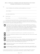 Hipaa Compliant Authorization Form For The Release Of Patient