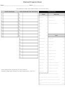 Planned Program Sheet Template