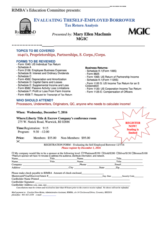 Sample Registration Form Printable pdf