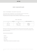 Nives Body Chain Size Guide Printable pdf