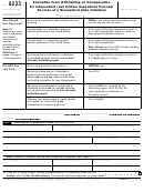 Form 8233 - Ucla Department Of Bioengineering Printable pdf