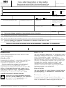 Fillable Form 966 - Corporate Dissolution Or Liquidation - 2016 Printable pdf