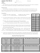 Activity: How Old Are You Math Worksheet