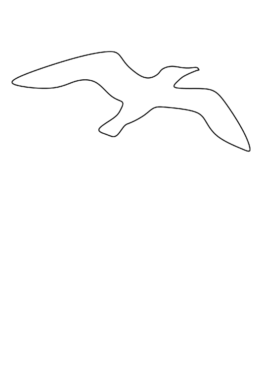 Flying Seagull Template Printable pdf
