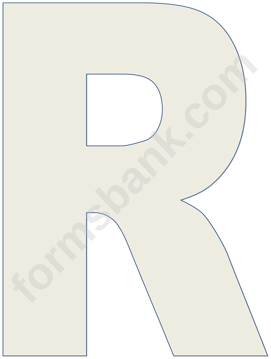 Letter R Chart