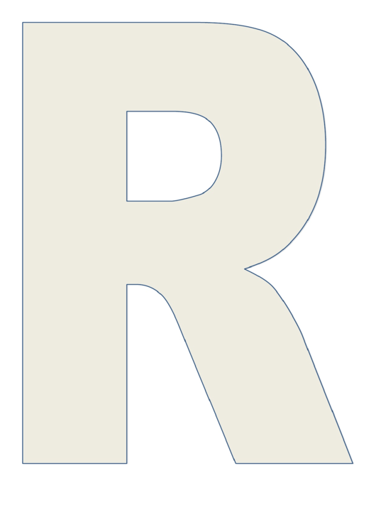 Letter R Chart Printable pdf