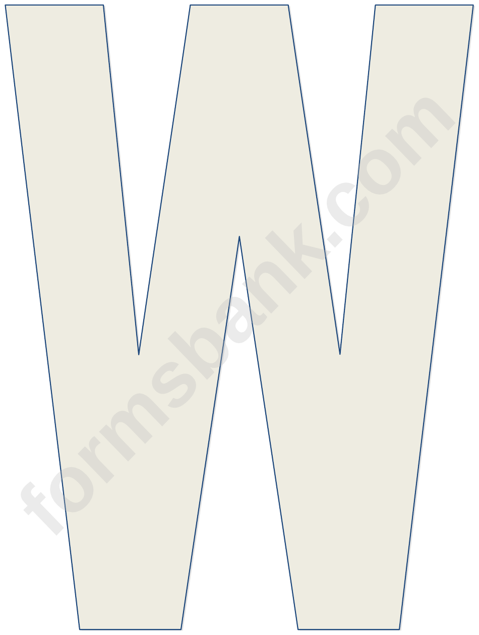 Letter W Chart