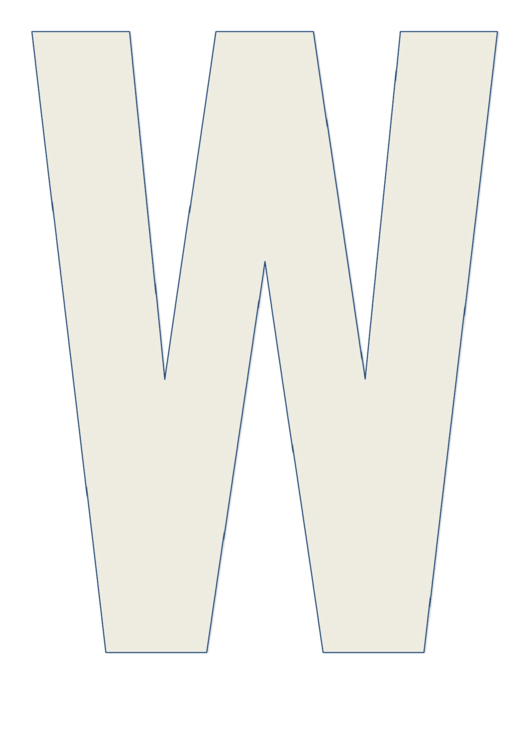 Letter W Chart Printable pdf