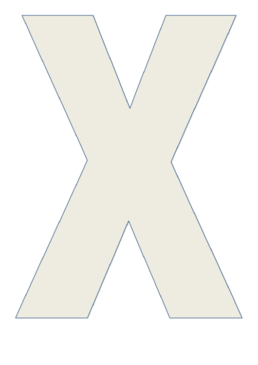 Letter X Chart Printable pdf