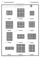 Counting Squares Worksheet