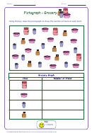 Pictograph Grocery Worksheet