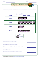 Christmas Pictographs Activity Sheet With Answer Key