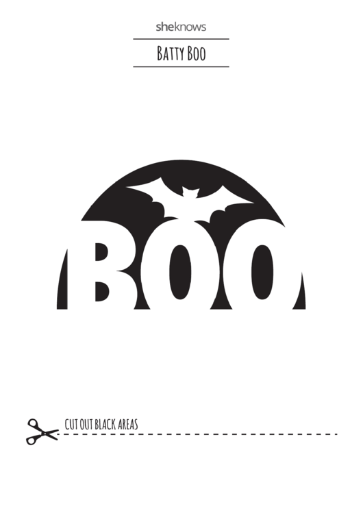 Batty Boo Pumpkin Carving Templates Printable pdf