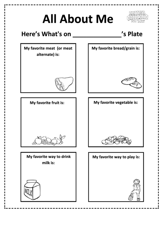 All About Me Kid Worksheets Printable pdf