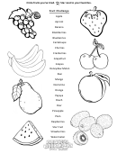 Fruit Challenge Worksheet