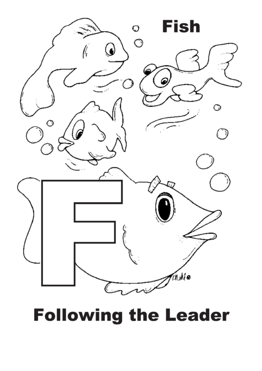 Fish Letter F Template