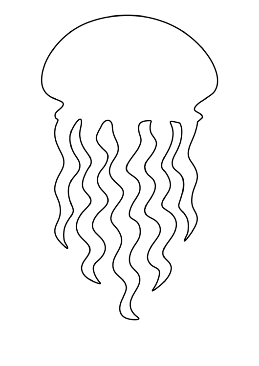 Jellyfish Template Printable pdf