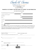 Power Of Attorney Form - Pinellas County Tax Collector