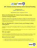 Fl Victoria Country Subway Junior Carnival Funding Printable pdf