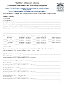 Volunteer Application For Traveling Storytime Template - Wal-mart Children S Library