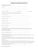 Emergency Information Form