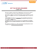 Form 709 - Gift Tax Return Organizer Printable pdf