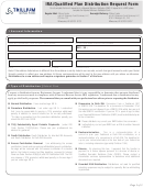 Ira/qualified Plan Distribution Request Form