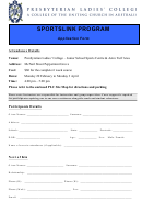 Participant Application Form - The Shire Of Peppermint Grove