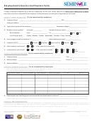 Employment Verification Form - Early Learning Coalition Of Seminole
