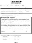 Substitute Irs Form W-9 Certification