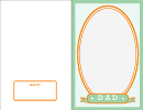 Fathers Day Card Template: Dad Profile