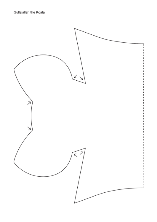 A Simple Koala Template Printable pdf