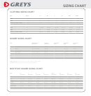 Greys Clothing Sizing Chart