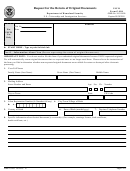 Uscis Form G-884 - Request For The Return Of Original Documents