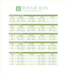 Bonne Jean Size Chart
