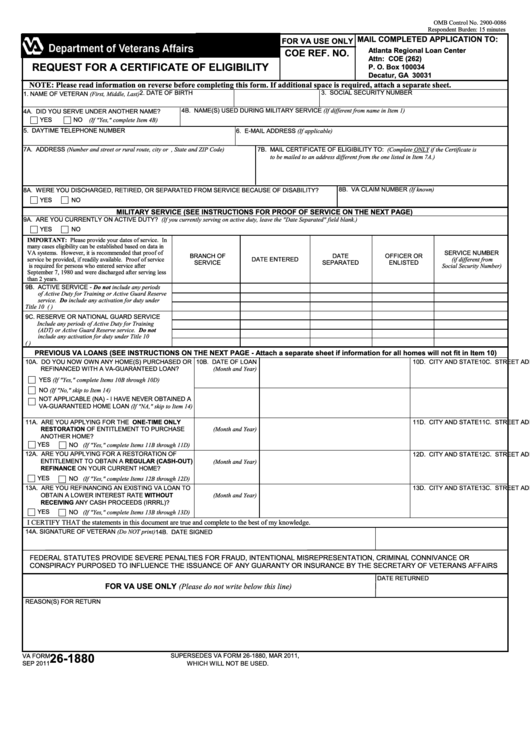Fillable Request For A Certificate Of Eligibility - Monroe County, Ny Printable pdf