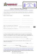 Leave Of Absence Request Form - Birdwell Primary School