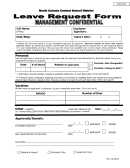 Leave Request Form - North Colonie
