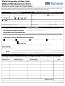 State University Of New York Medical Reimbursement Form - Claims Incurred Inside The United States