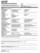 Psychosocial Assessment Form - Florida Department Of Health