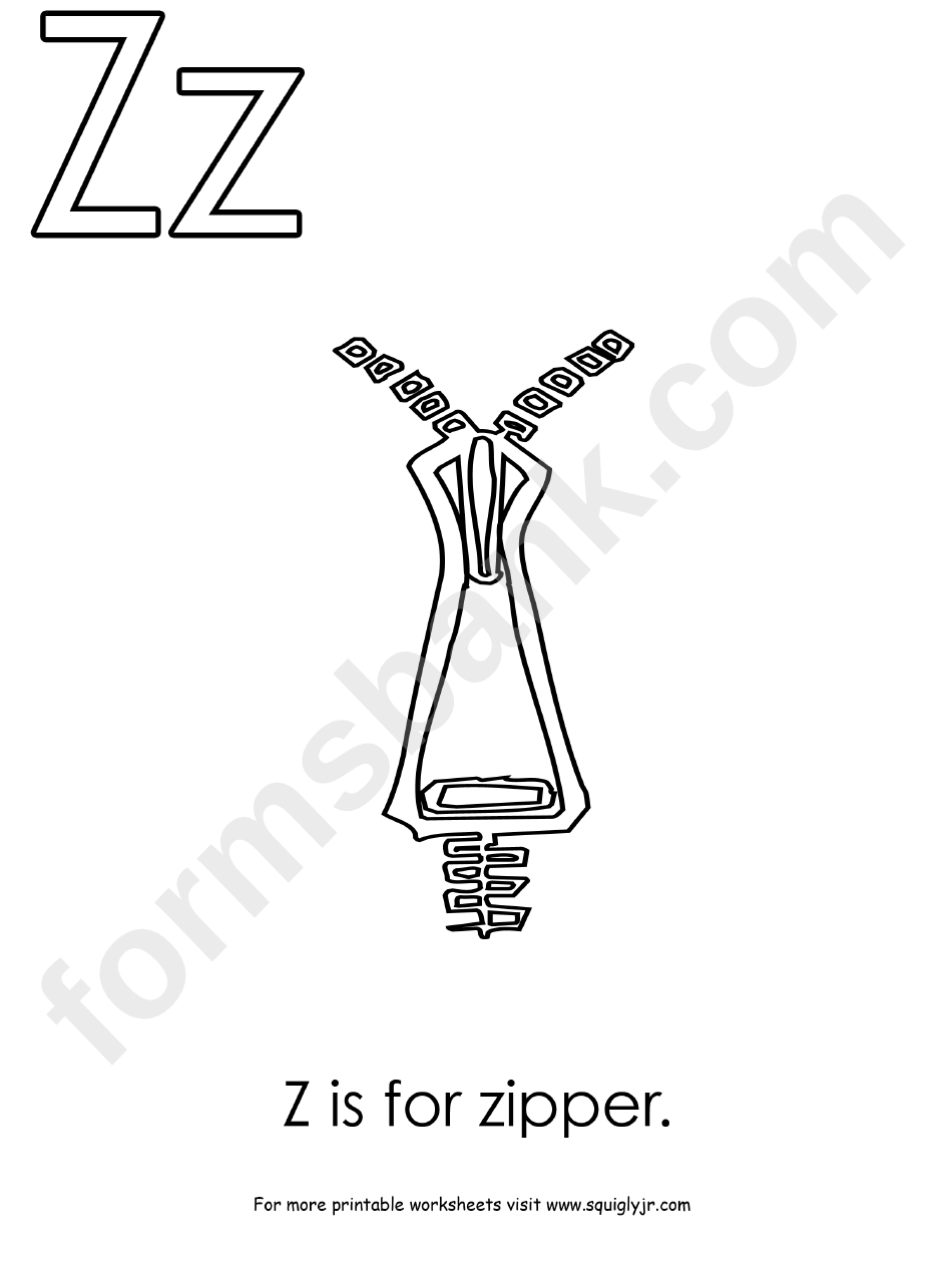 Z Is For Zipper
