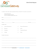 Work Order Request Form - Genesee Gateway