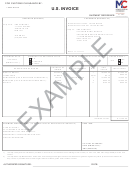 Customs Invoice Example - Mendelssohn Commerce