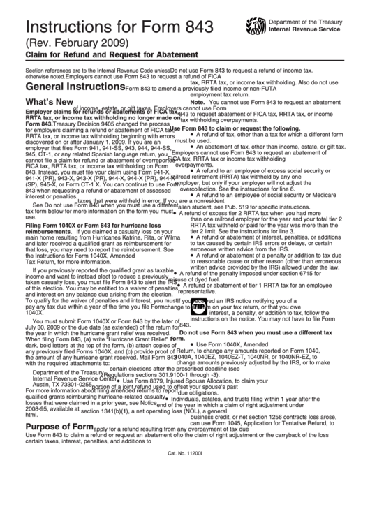 Instruction 843 (Rev. February 2009) Coppin State University