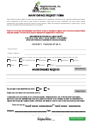 Maintenance Request Form Maintenance Request
